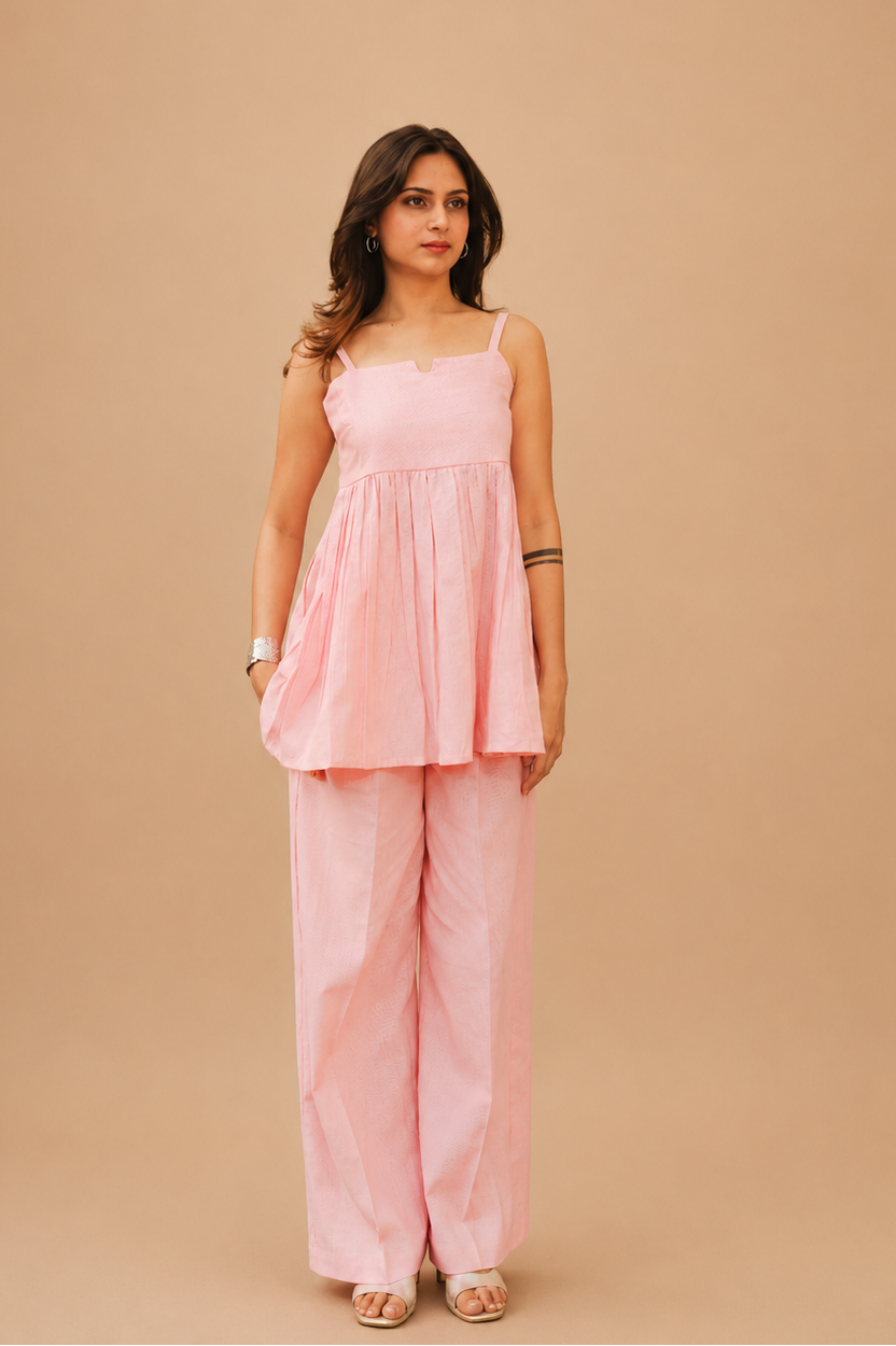 BLUSH LINEN CO-ORDS