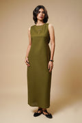 LINEN ONE PIECE(OLIVE)