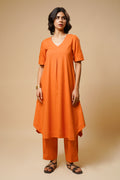 CENTER PLAETED KURTA SET