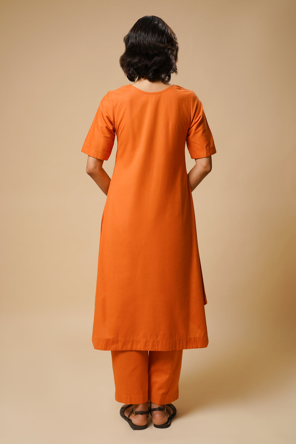 CENTER PLAETED KURTA SET