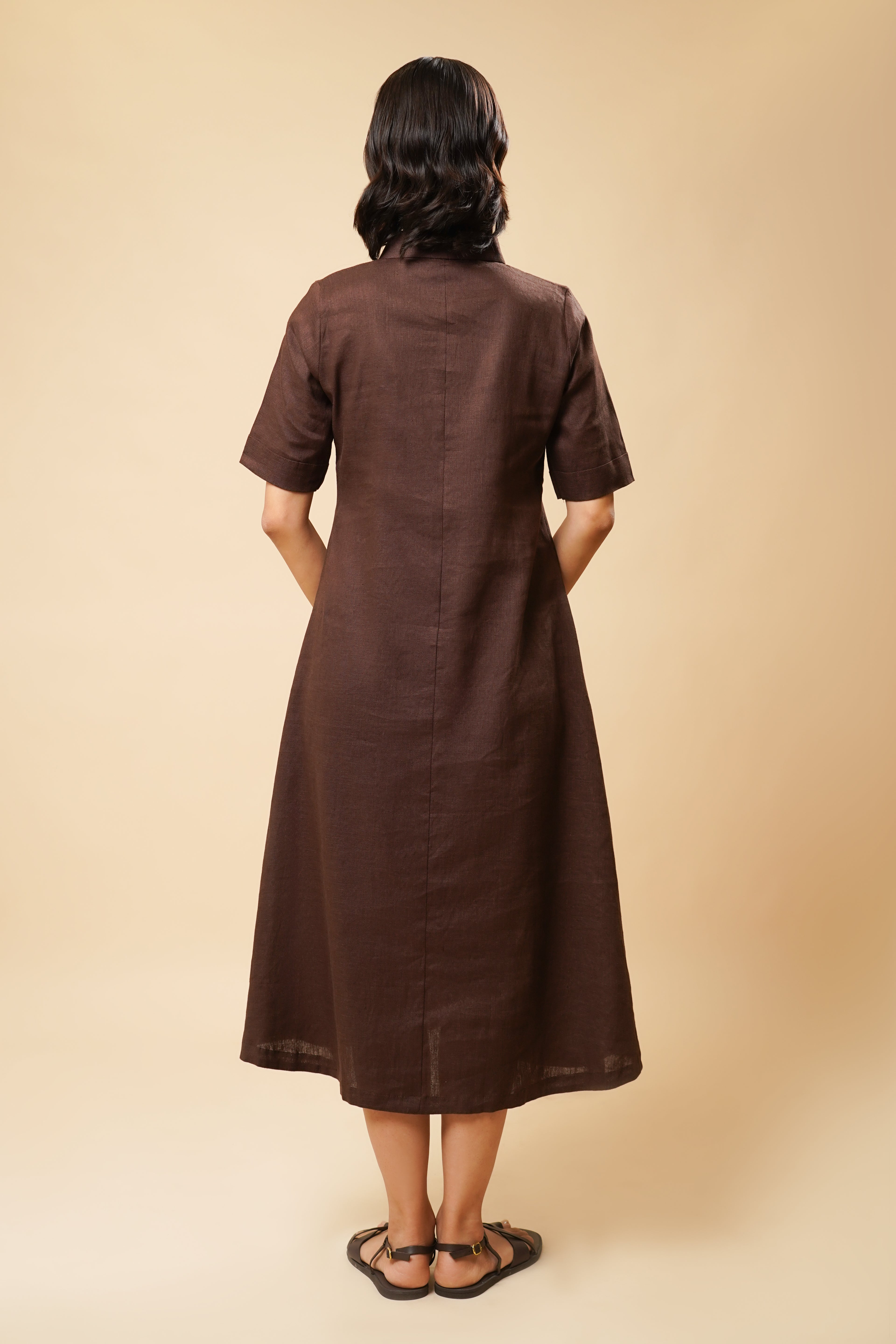 LINEN SHIRT DRESS