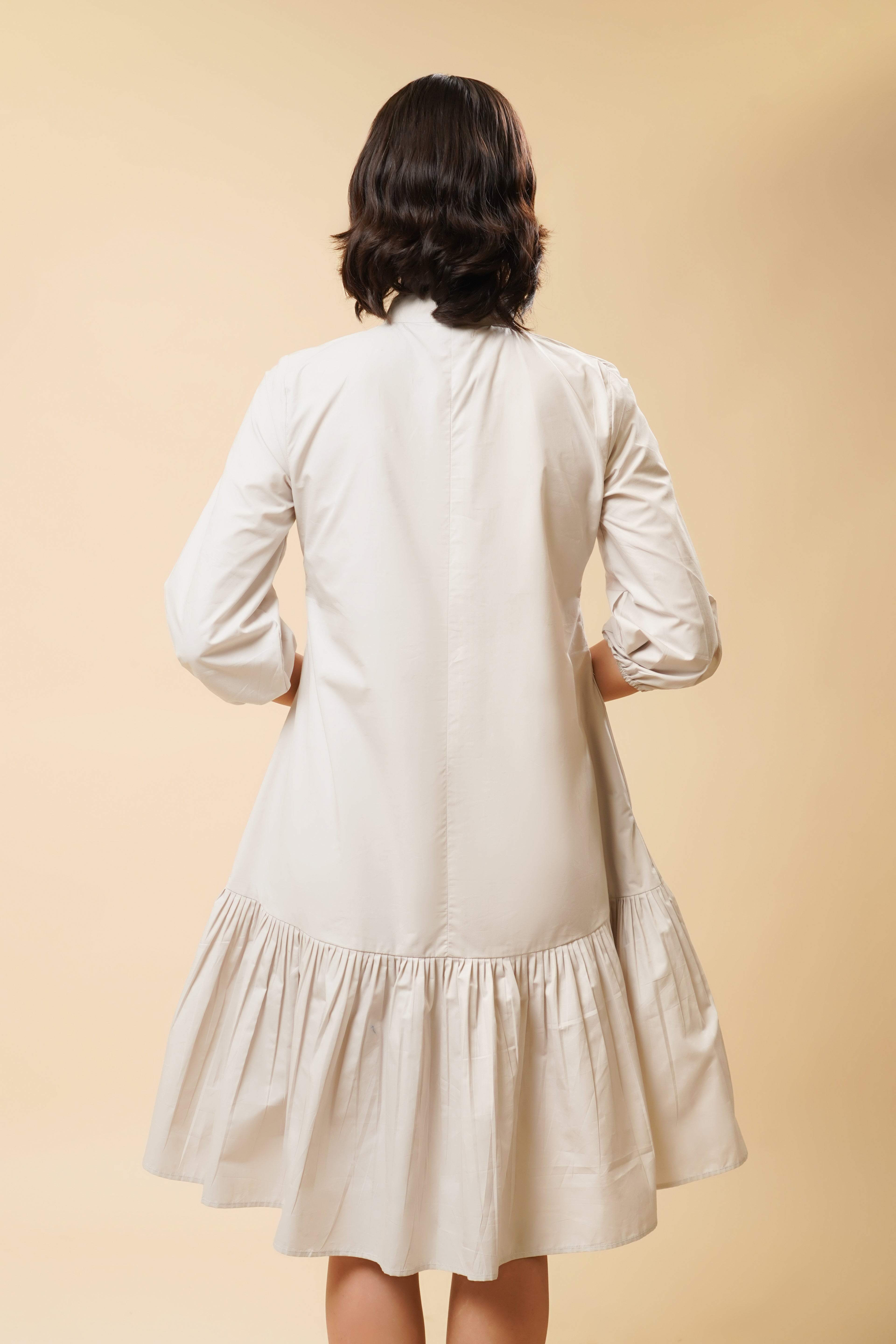 BUTTON-UP SHORT DRESS