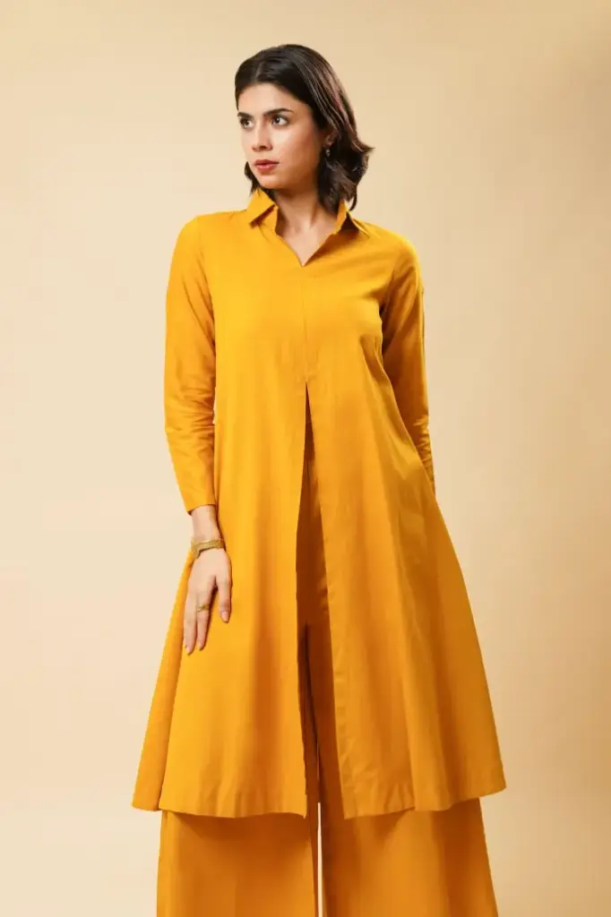 MID SLIT CO-ORDS [MUSTARD]