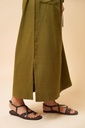 LINEN A-LINE SKIRT