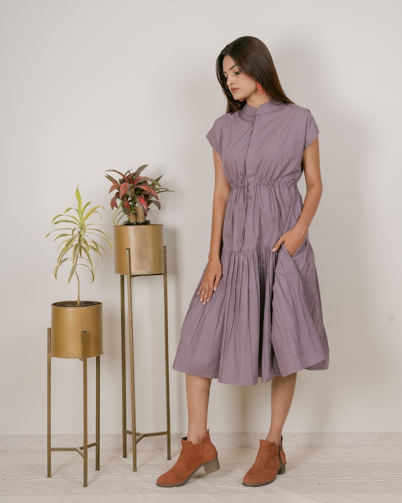 DROP SHOULDER DRESS