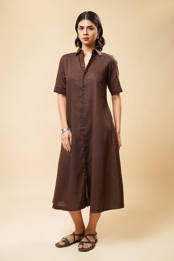LINEN SHIRT DRESS