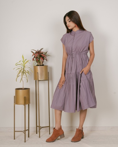 DROP SHOULDER DRESS